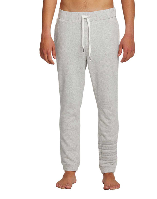 Cotton Fleece Drawstring Jogger With Contrast Strappings