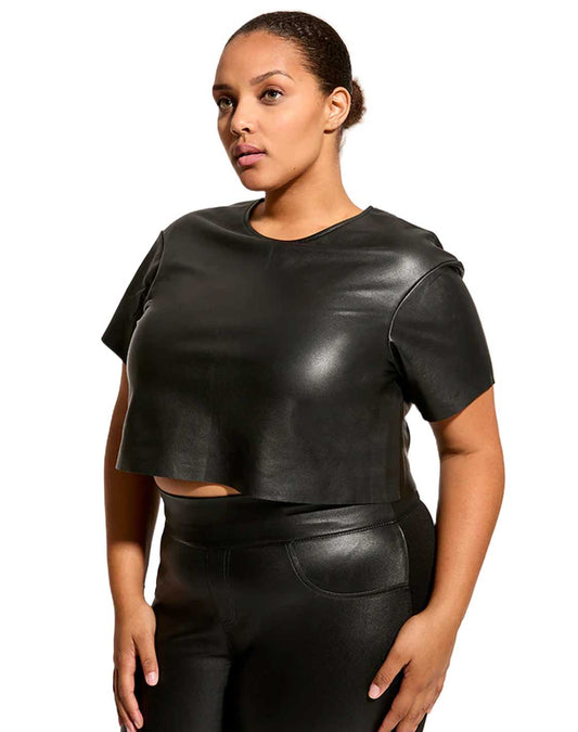 Curve Beck Upcycled Leather Tee