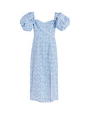 Off-the-shoulder Puff-sleeved Dress